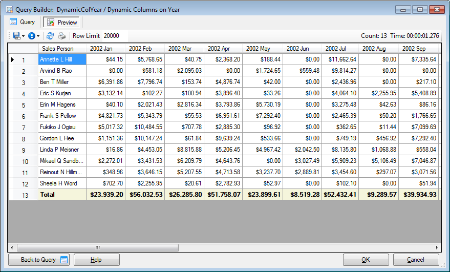 After Customizing the Captions you can see the Month names After Customizing the Captions you can see the Month names