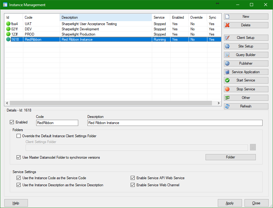 Sharperlight – Instance Management Monitoring Health and Status