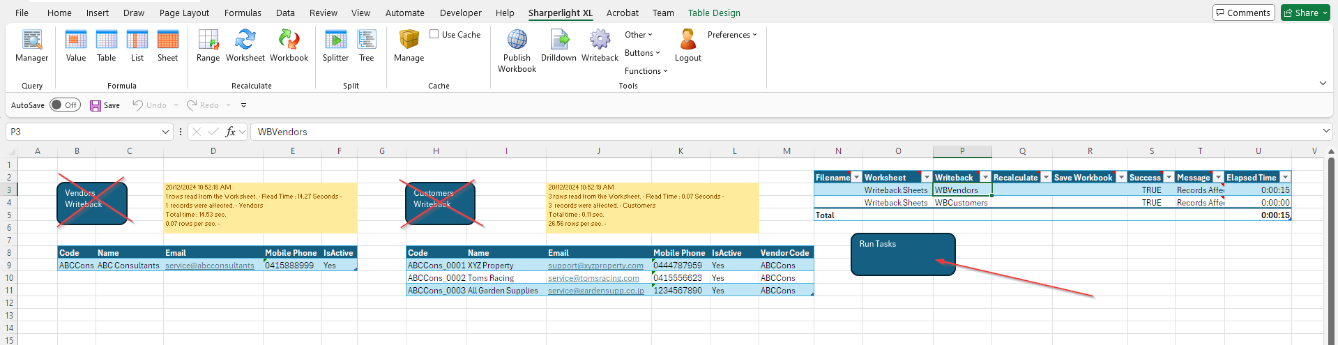 Run Tasks Template